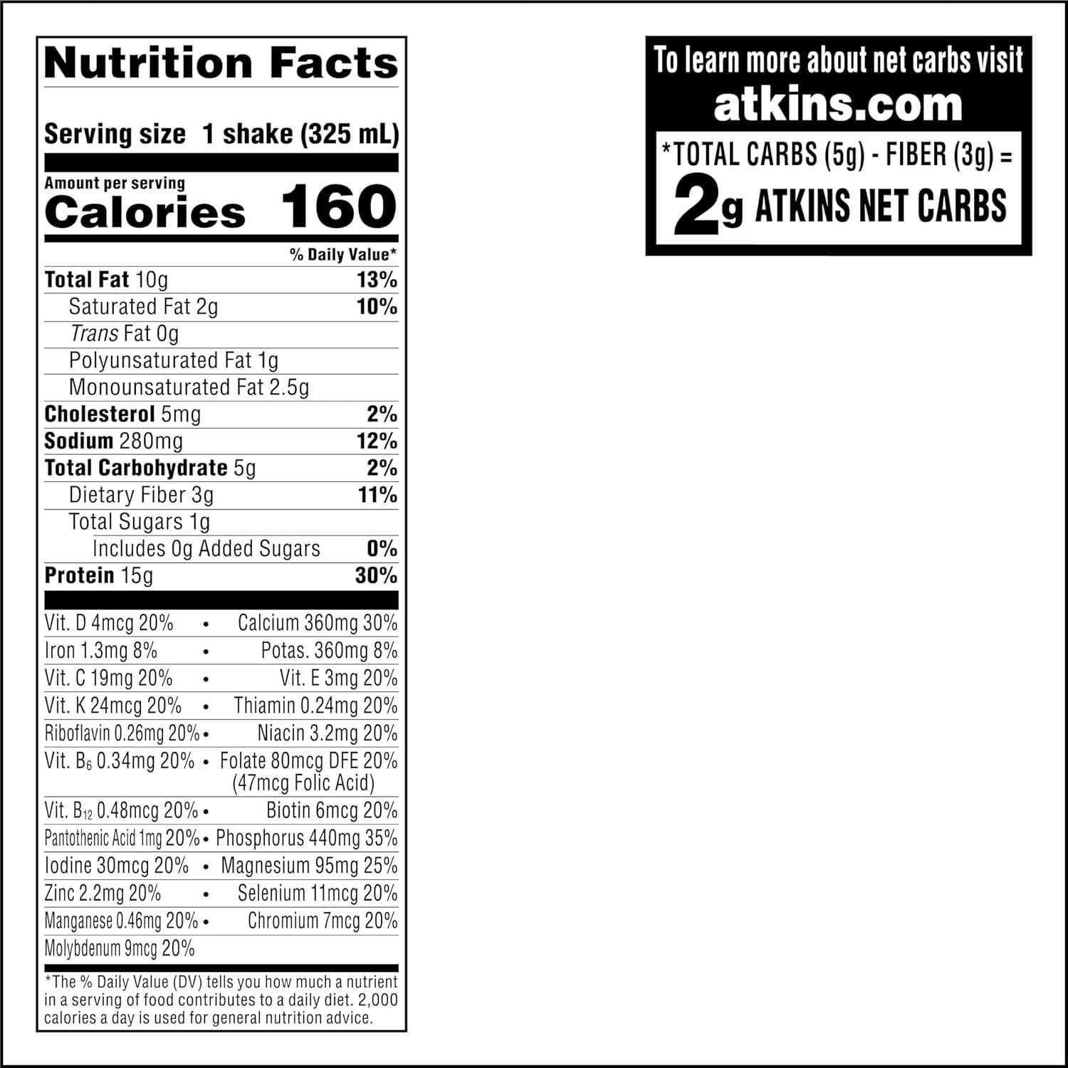 image:imageAtkins Atkins Energy Shake Creamy Caramel 4 Count Pack of 31 Fl Oz Pack of 24