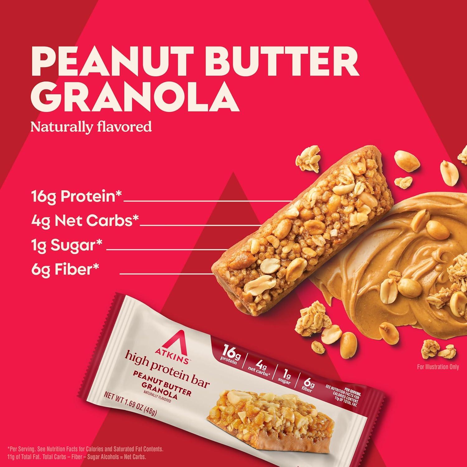 image:imageAtkins Blueberry Greek Yogurt amp Strawberry Shortcake High Protein Bar High Fiber Keto Friendly 12 Count 6 Bars Each FlavorSnack Food Bar