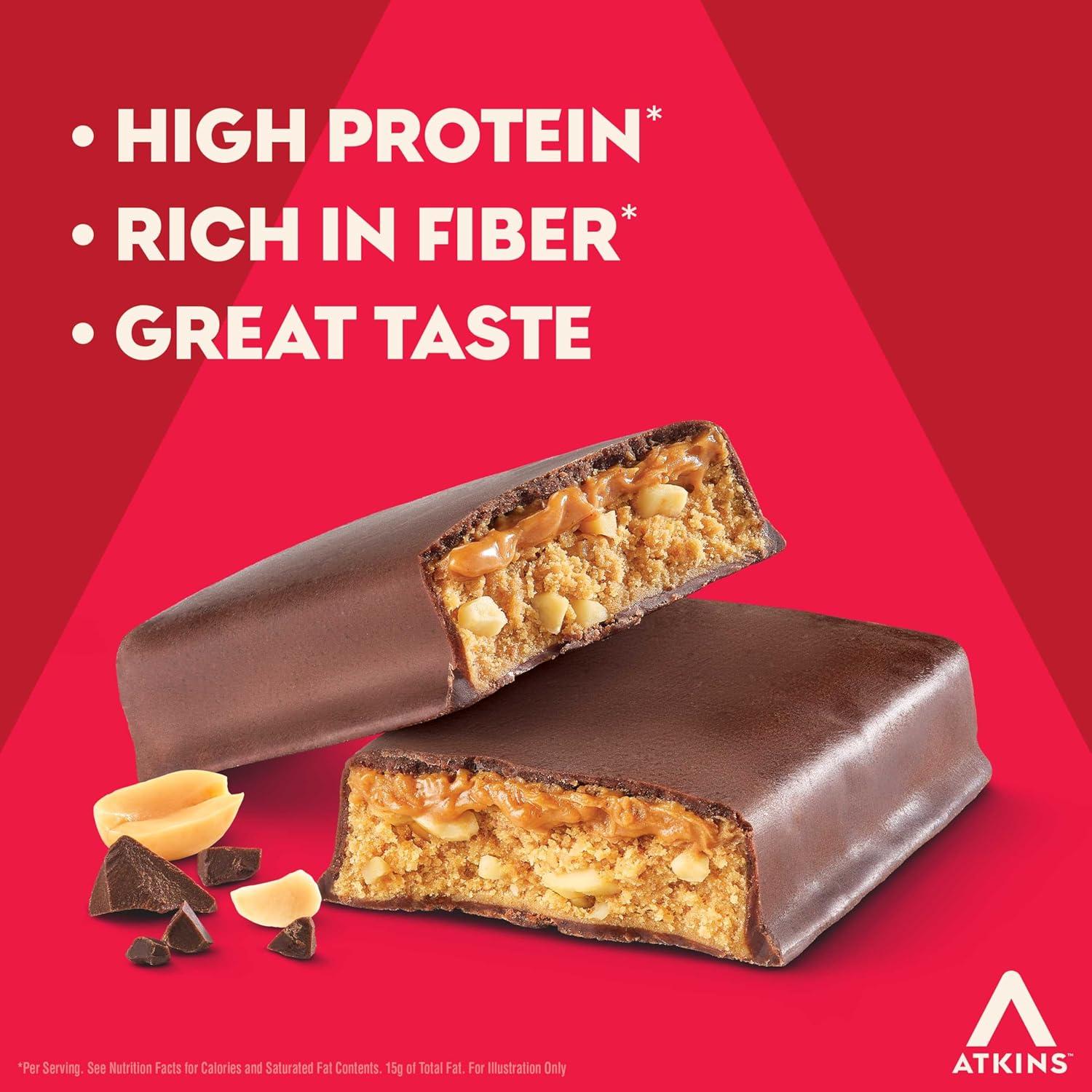 image:imageAtkins Blueberry Greek Yogurt amp Strawberry Shortcake High Protein Bar High Fiber Keto Friendly 12 Count 6 Bars Each FlavorSnack Food Bar