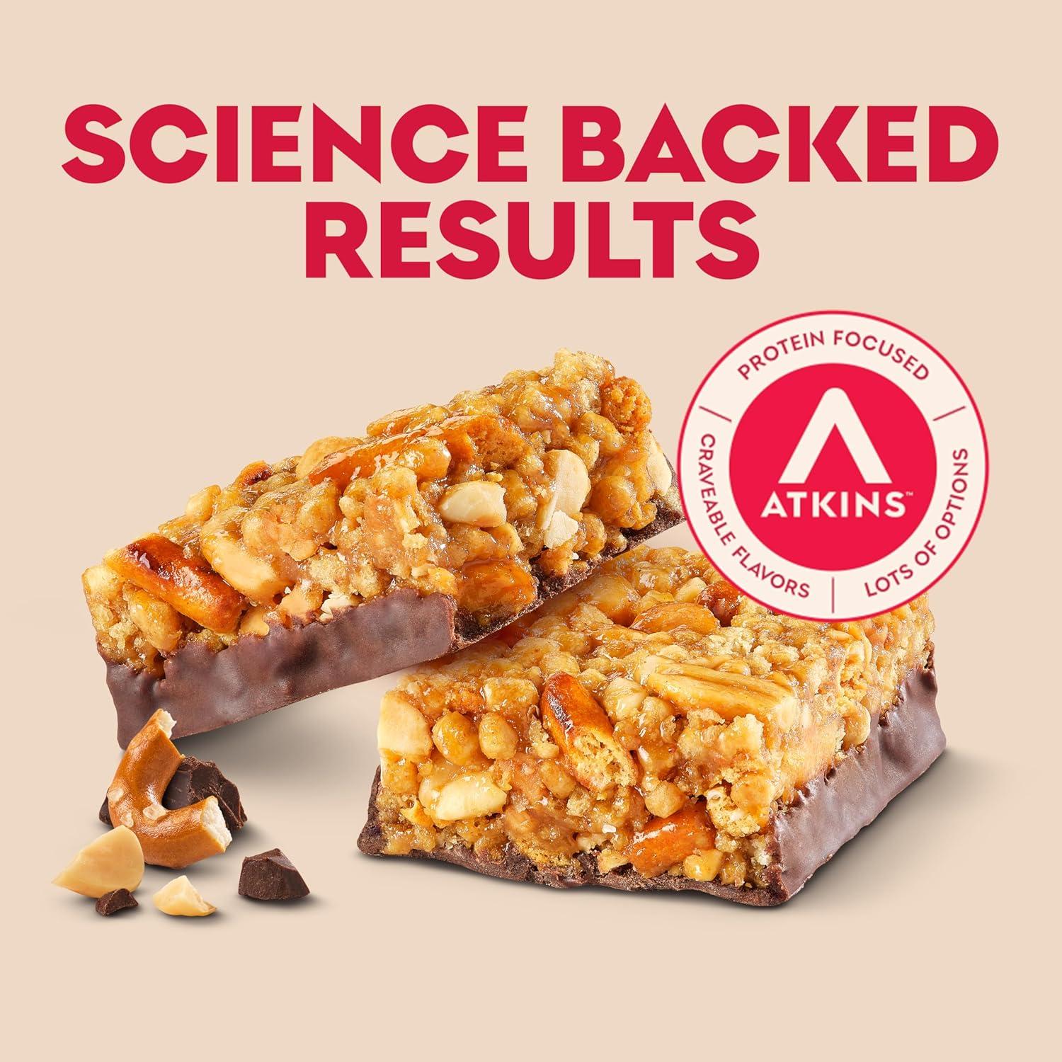 image:imageAtkins Blueberry Greek Yogurt amp Strawberry Shortcake High Protein Bar High Fiber Keto Friendly 12 Count 6 Bars Each FlavorSnack Food Bar