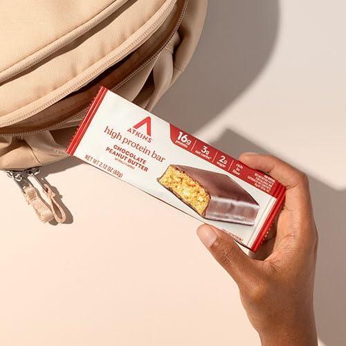 image:imageAtkins Blueberry Greek Yogurt amp Strawberry Shortcake High Protein Bar High Fiber Keto Friendly 12 Count 6 Bars Each FlavorSnack Food Bar