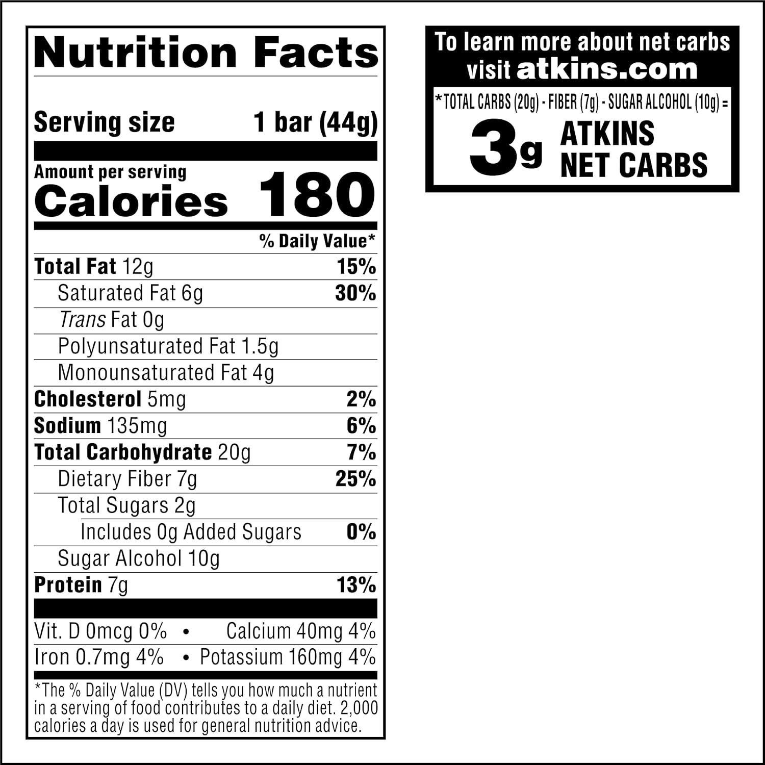 image:imageAtkins Caramel Chocolate Nut Roll Snack Bar Protein Snack 7g Protein 2g Sugar High Fiber Snack 16 CountCaramel Chocolate Nut Roll
