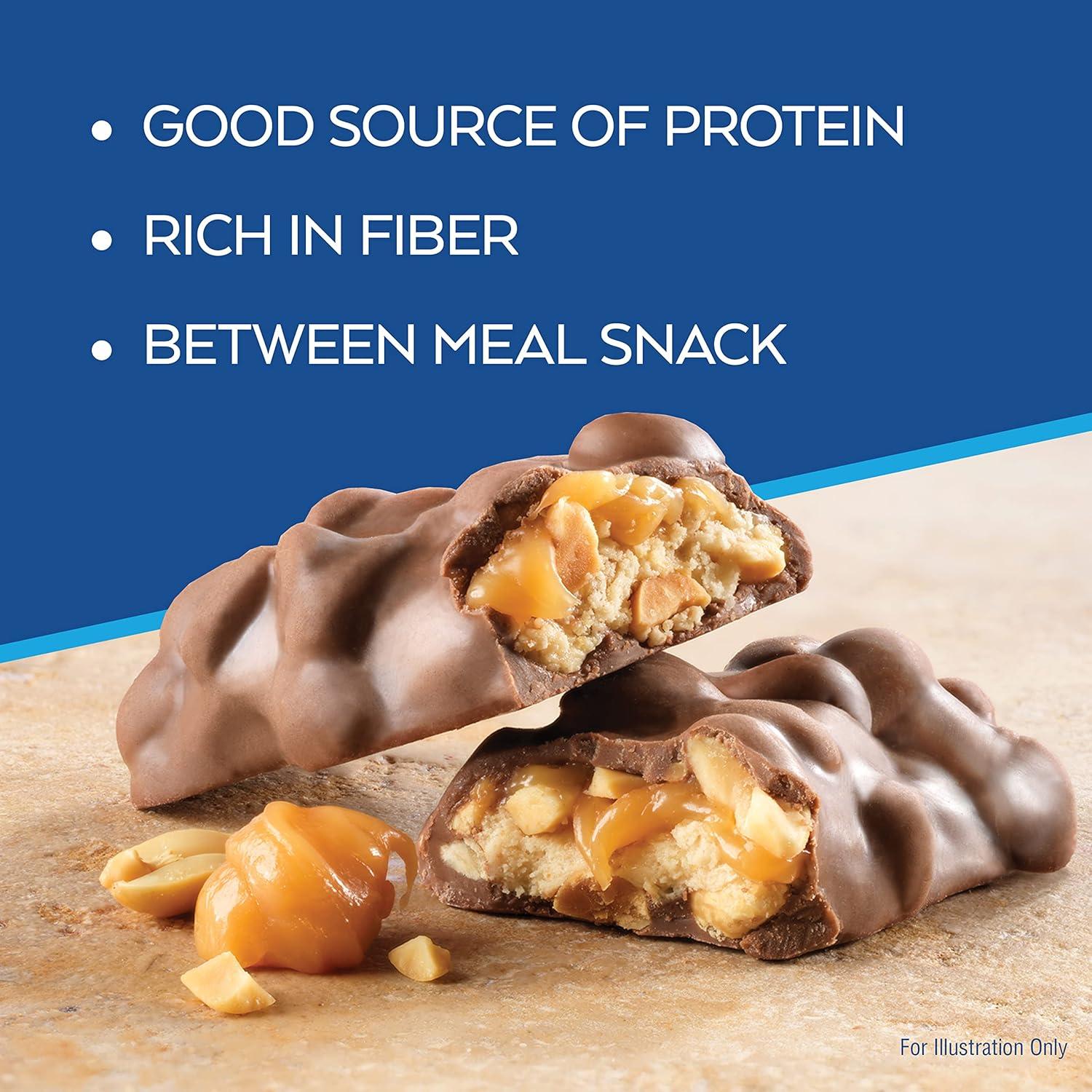 image:imageAtkins Caramel Chocolate Nut Roll Snack Bar Protein Snack 7g Protein 2g Sugar High Fiber Snack 16 CountCaramel Chocolate Nut Roll