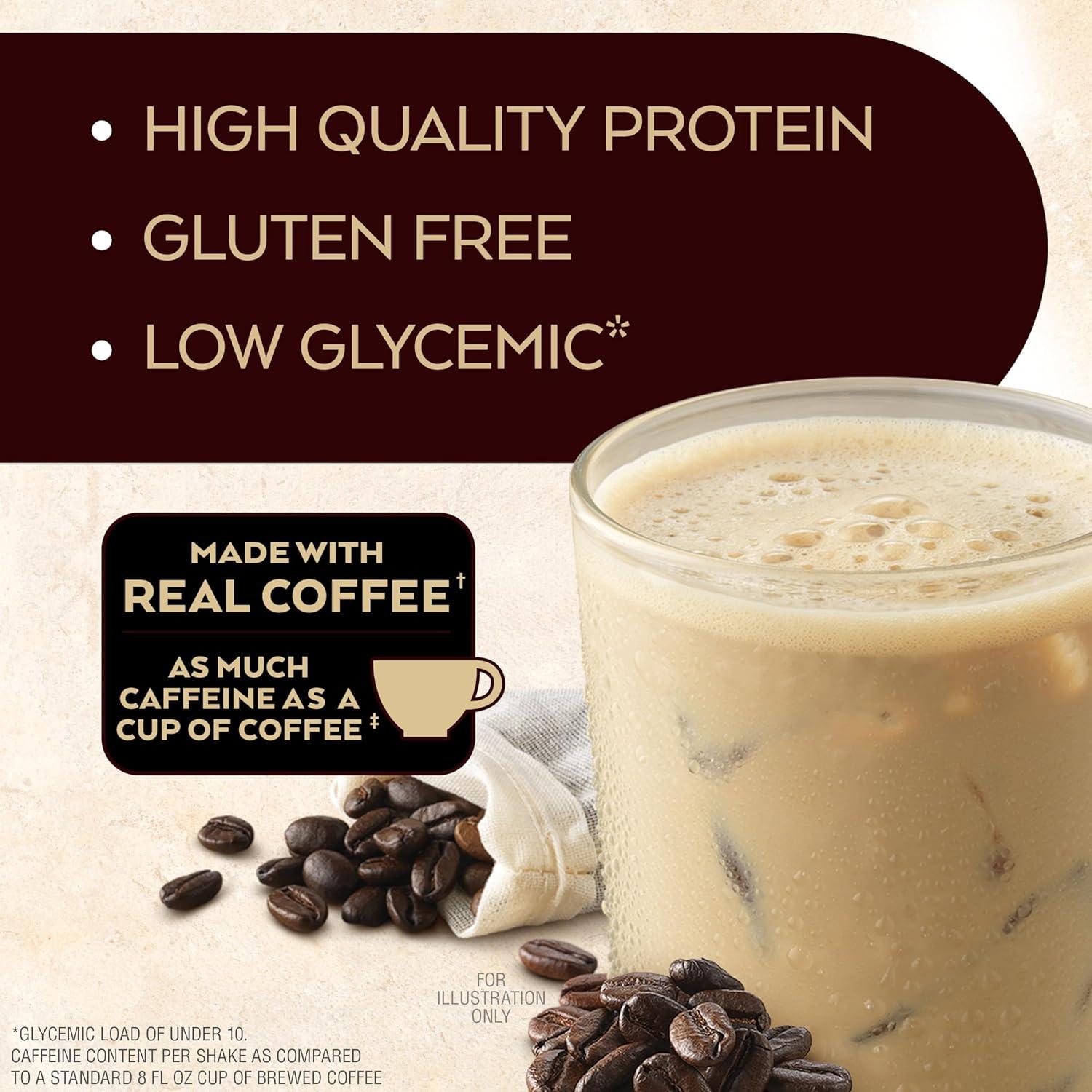 image:imageAtkins Chai Tea Latte Flavored Protein Shake High Protein Shake Low Glycemic Low Carb Low Sugar Keto Friendly Gluten Free Ready to Drink Protein Shake 12 count 3 sets of 4Caf Au Lait