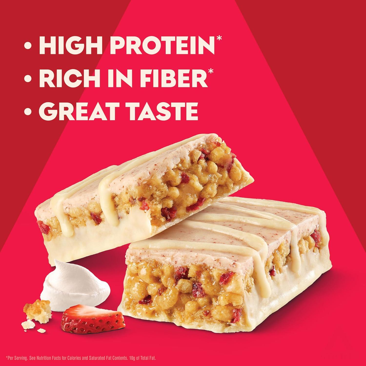 image:imageAtkins Chocolate Almond Caramel High Protein Bars Keto Snacks 15g Protein 3g Net Carbs 1g Sugar Gluten Free Protein Bars High Fiber Snacks Low Sugar 4 Count Pack of 6Strawberry Shortcake