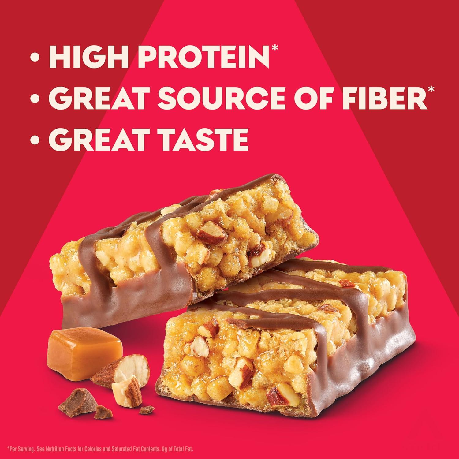 image:imageAtkins Chocolate Almond Caramel High Protein Bars Keto Snacks 15g Protein 3g Net Carbs 1g Sugar Gluten Free Protein Bars High Fiber Snacks Low Sugar 4 Count Pack of 6Chocolate Caramel Almond