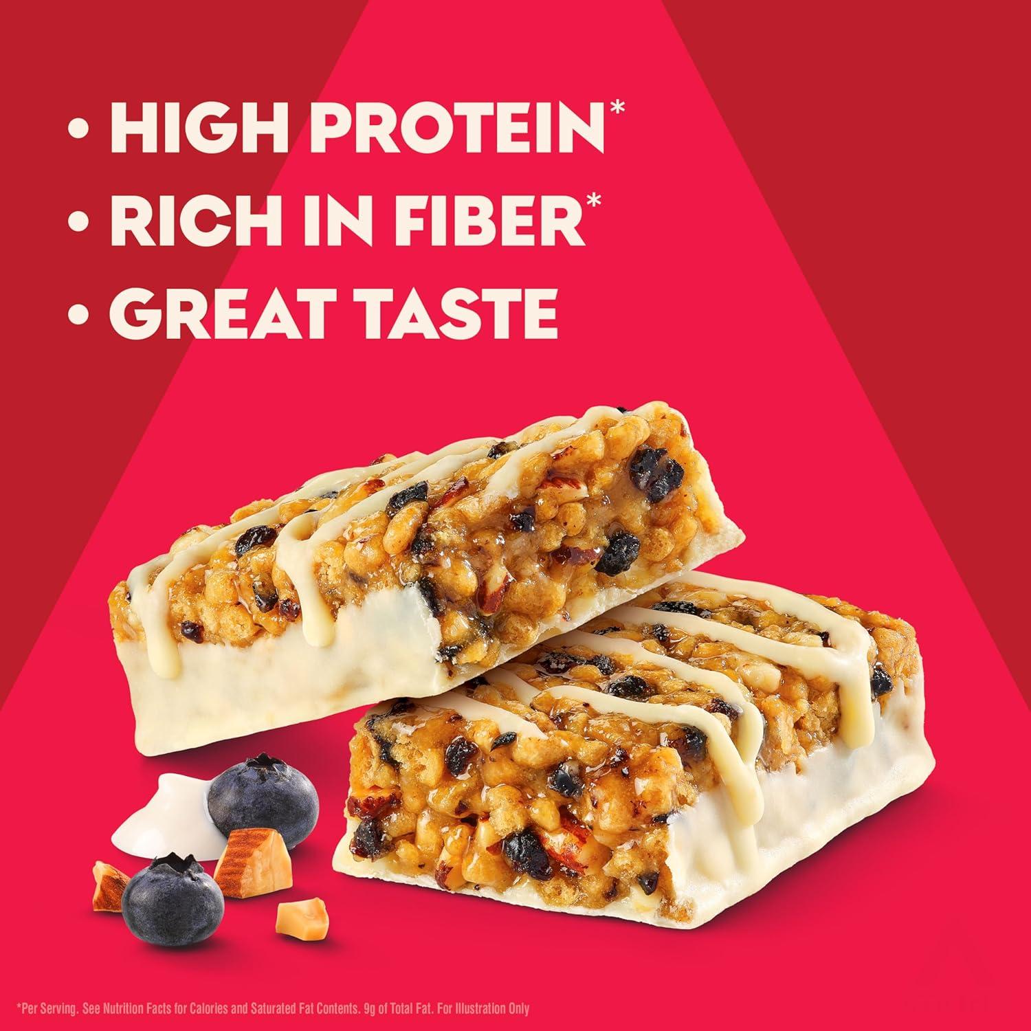 image:imageAtkins Chocolate Almond Caramel High Protein Bars Keto Snacks 15g Protein 3g Net Carbs 1g Sugar Gluten Free Protein Bars High Fiber Snacks Low Sugar 4 Count Pack of 6Blueberry Greek Yogurt