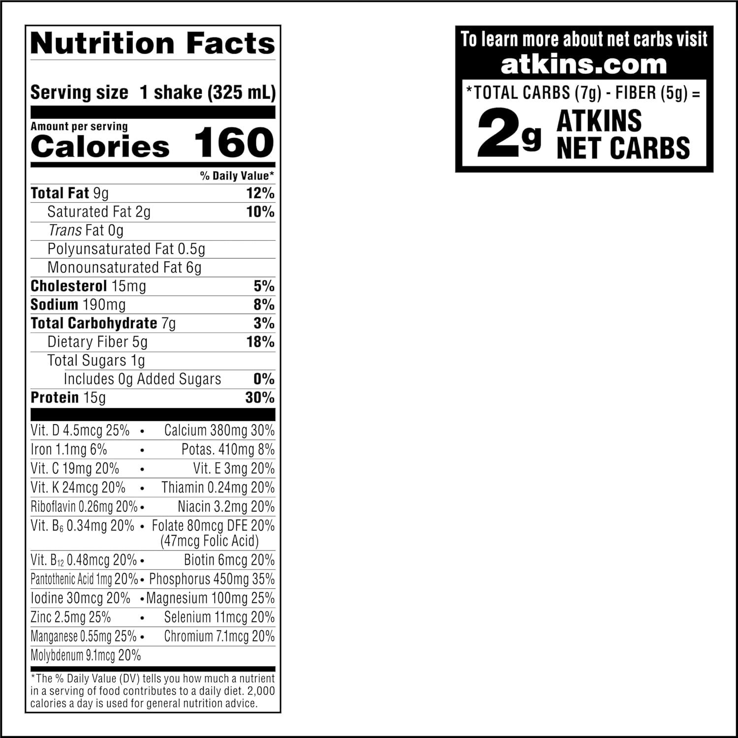 image:imageAtkins Dark Chocolate Royale Protein Shake High Protein Shakes Low Glycemic Low Carb and Low Sugar Chocolate Flavored Protein Shakes Keto Friendly 12 CountCreamy Cinnamon Swirl