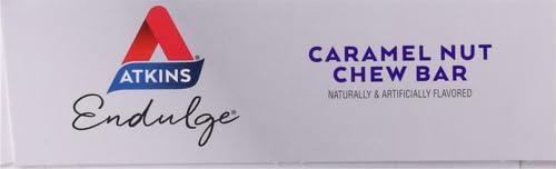 image:imageAtkins Endulge Caramel Nut Chew Bar Low Sugar Snack Dessert Bar High Fiber Bar 1g Sugar 10 Count10 Count Pack of 1