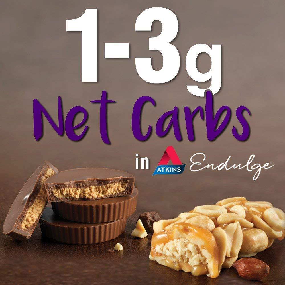 image:imageAtkins Endulge Caramel Nut Chew Bar Low Sugar Snack Dessert Bar High Fiber Bar 1g Sugar 10 Count10 Count Pack of 6