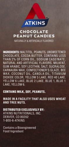 image:imageAtkins Endulge Treat Peanut Butter Candies 2g Net Carbs 2g Sugar Creamy Peanut Butter Filling Low Carb Low Sugar 4 Packs 5 Count EachChocolate Peanut Candies
