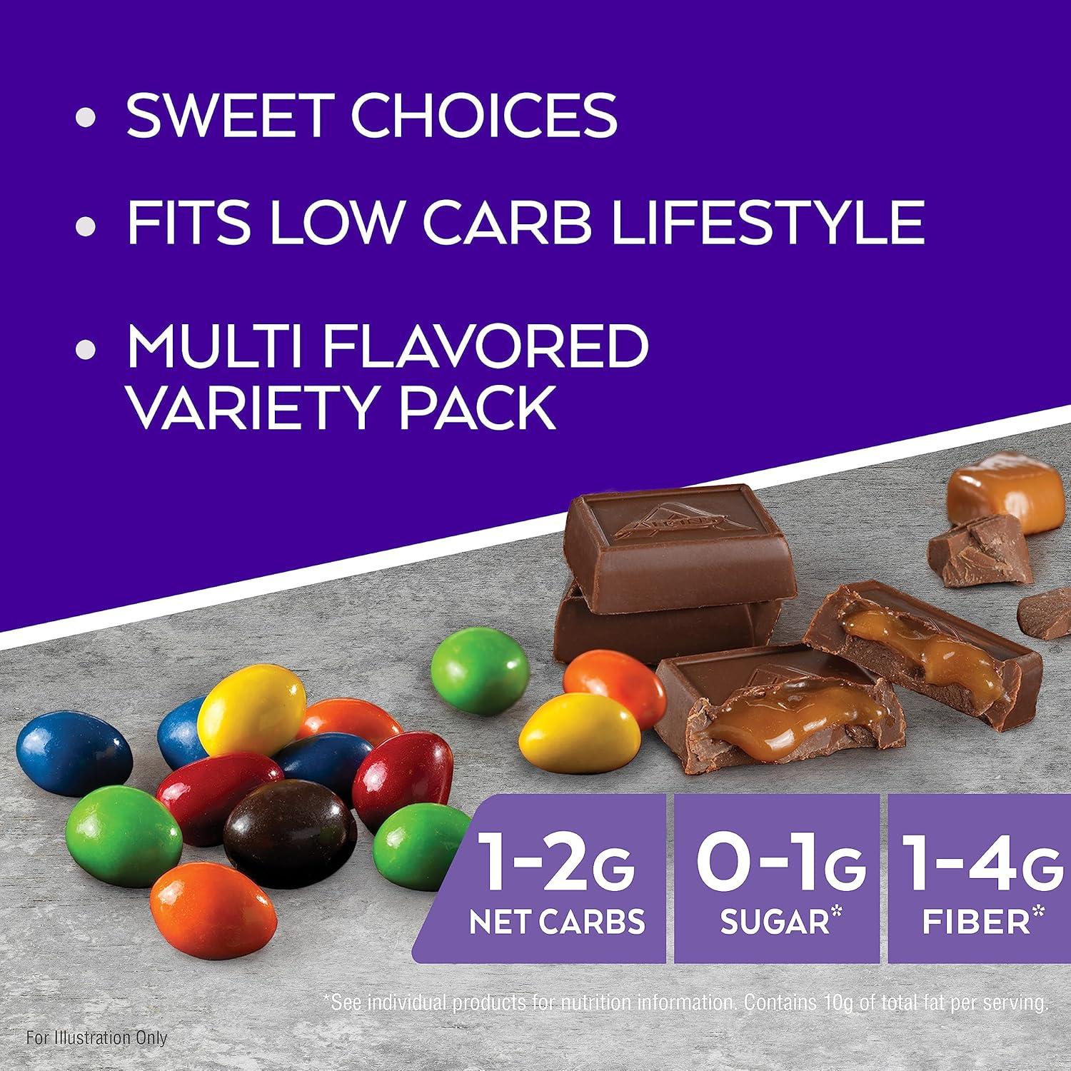 image:imageAtkins Endulge Treat Peanut Butter Candies 2g Net Carbs 2g Sugar Creamy Peanut Butter Filling Low Carb Low Sugar 4 Packs 5 Count EachChocolate Peanut Candies