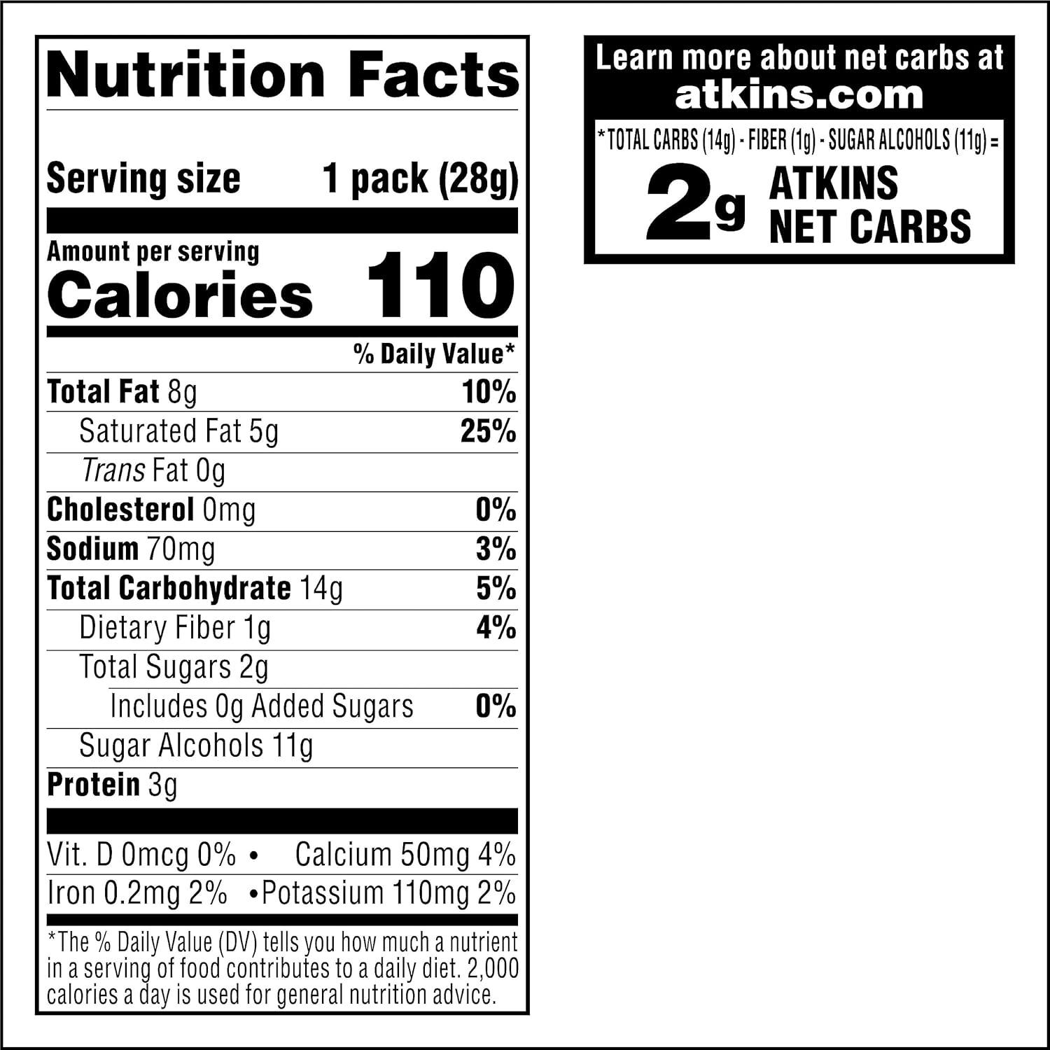image:imageAtkins Endulge Treat Peanut Butter Candies 2g Net Carbs 2g Sugar Creamy Peanut Butter Filling Low Carb Low Sugar 4 Packs 5 Count EachPeanut Butter Candies