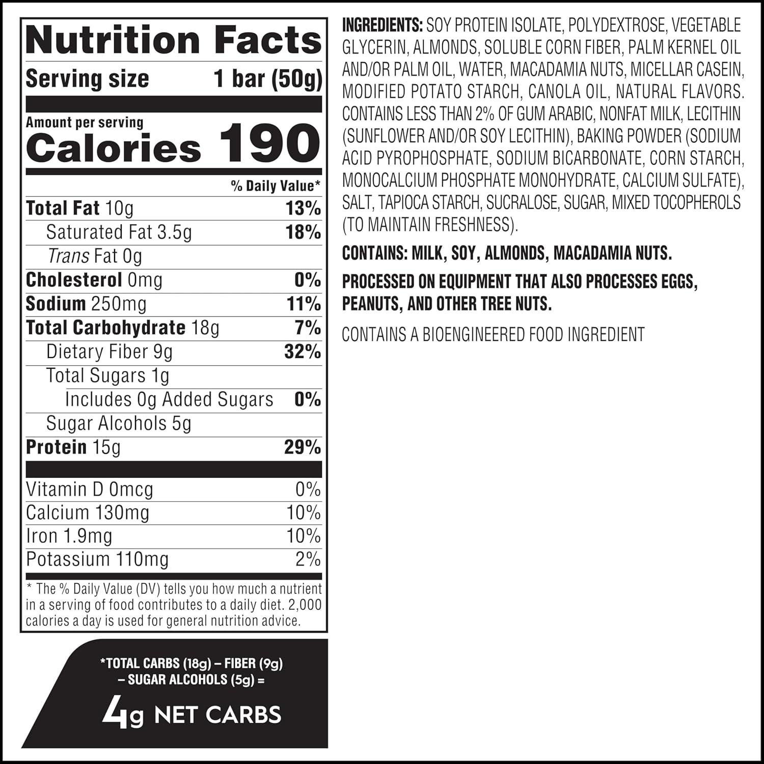 image:imageAtkins Soft Baked High Protein Bars Lemon Poppy Seed Flavor 15g Protein 4g Net Carbs 2g Sugar Keto Snacks Low Sugar Bars High Fiber Snacks 6 pack 4 bars eachVanilla Macadamia Nut