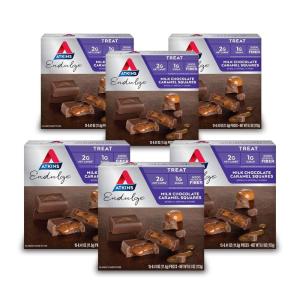 image:imageAtkins Endulge Caramel Nut Chew Bar Dessert Favorite 1g Sugar Good Source of Fiber 5 CountMilk Chocolate Caramel Squares