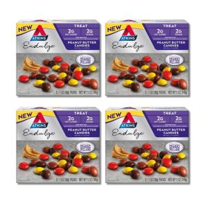 image:imageAtkins Endulge Treat Peanut Butter Candies 2g Net Carbs 2g Sugar Creamy Peanut Butter Filling Low Carb Low Sugar 4 Packs 5 Count EachPeanut Butter Candies