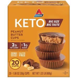 image:imageAtkins Keto Cookies amp Crme Clusters Gluten Free High Fiber Low Carb Keto Friendly 8 CountPeanut Butter