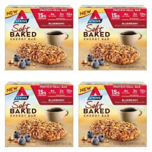 image:imageAtkins Vanilla Macadamia Nut Flavored Soft Baked Energy Bars High in Protein Low Sugar High Fiber Snack Protein Snack 4 Packs 4 Bars EachBlueberry